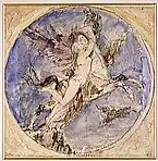 水彩画『キマイラ』1858年 ギュスターヴ・モロー美術館所蔵