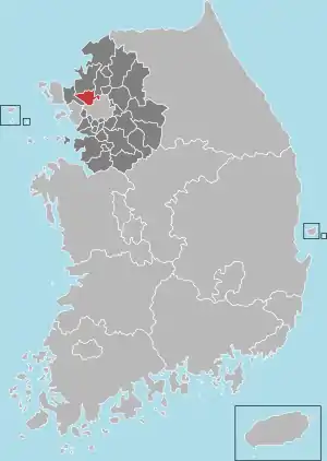 高陽市の地図
