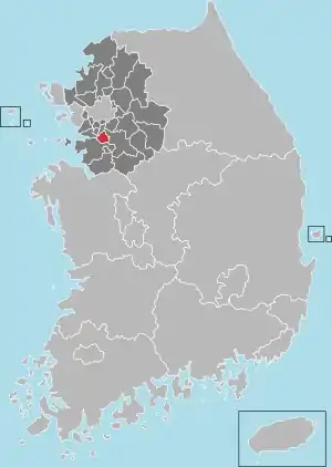 水原市の地図