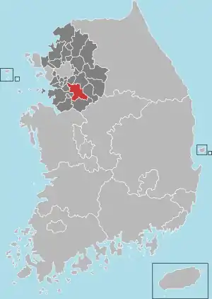 龍仁市の位置