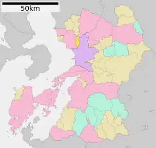 玉東町位置図