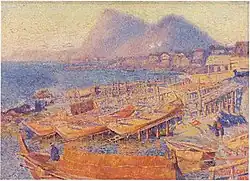 1912年(明治45年)「漁村」(房州の海)