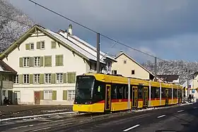 新型電車のトラムリンク(104、2022年撮影)