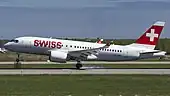 A220-100（スイス インターナショナル エアラインズ）