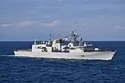 令和4年度国際観艦式に参加している「バンクーバー」