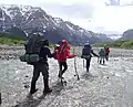 本格的なアウトドア活動や登山用のバックパック