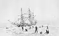 「HMS Terror Thrown Up By Ice」1813年