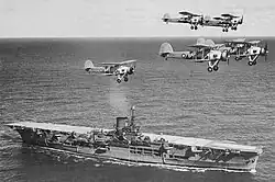 イギリス空母アーク・ロイヤル。