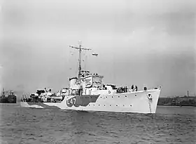 英海軍のハント級。護衛駆逐艦の嚆矢となった。