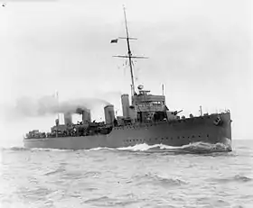 HMS ボータ（1920年撮影）※チリ海軍艦艇としての艦名は、アルミランテ・ウィリアムズ