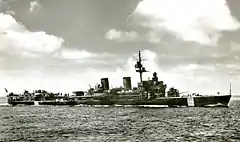 防空巡洋艦に改装後の姿（1944年）。
