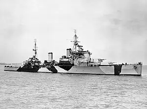 HMS ジャマイカ(1943年9月18日撮影)