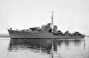 ノーブル時代のN級駆逐艦ピオルン