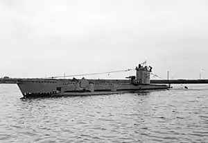 V級潜水艦ヴェンチャラー（1943年8月18日撮影）