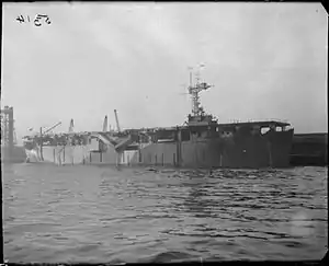 竣工当時の「ヴィンデックス（HMS Vindex）」