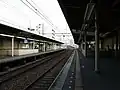 ホーム（2番のりばから大阪（梅田）側）