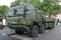 試作車両に採用されたHXシリーズの8×8輪仕様