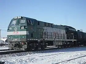 原油輸送列車を牽引するHXN50096号