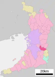 羽曳野市位置図