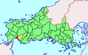 埴生地域の位置