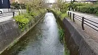 八幡川（柳ケ坪町・田中町境）