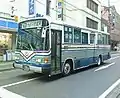 従来の方向幕取付車（既に廃車）。いすゞ・ジャーニーK・P-LR312J。