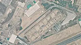 八戸駐屯地の空中写真（2013年）国土交通省 国土地理院 地図・空中写真閲覧サービスの空中写真を基に作成