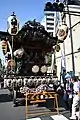 「八幡上町」市指定有形化財（山車）の山車（2019年8月4日撮影）