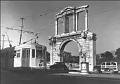 1950年代初頭のアテネ市電（新型電車）