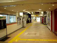 2009年の萩山駅お忘れものの告知欄が併設された