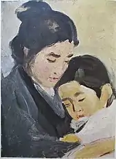 「母と子」1910年