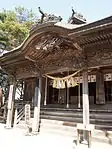 小牛田山神社拝殿正面部