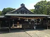 辺津宮拝殿（握舎建立以前の写真）