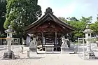 灰宝神社拝殿（越戸町、2019年（令和元年）8月）