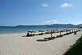 ホテル前の海岸