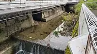 拝戸川と北拝戸川の合流点