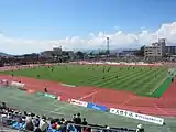 メインスタンドから見たトラック・フィールド（2011年8月）