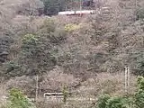 早川橋梁から出山信号場を見る