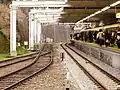2007年当時の4番線から小田原駅方向を見る（2007年2月）
