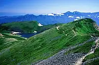 北側の登山道からの白馬大池