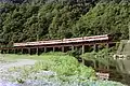 旧線区間を走る急行「伯耆」（1978年8月2日 井倉駅 - 石蟹駅間）