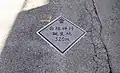 歩道に設置された案内