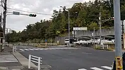 白山町交差点