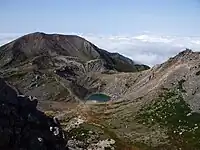 御前峰から望む大汝峰