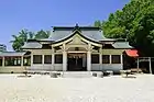 白山神社拝殿（京町、2019年（令和元年）5月）