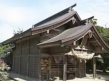 白兎神社 拝殿（左斜めより）