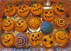 ハロウィンカップケーキ