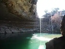 2006年の干ばつで、水量が減った滝