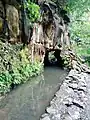サトウキビ農園への水路の遺構