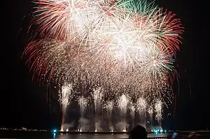 おんまくの花火大会(今治市）